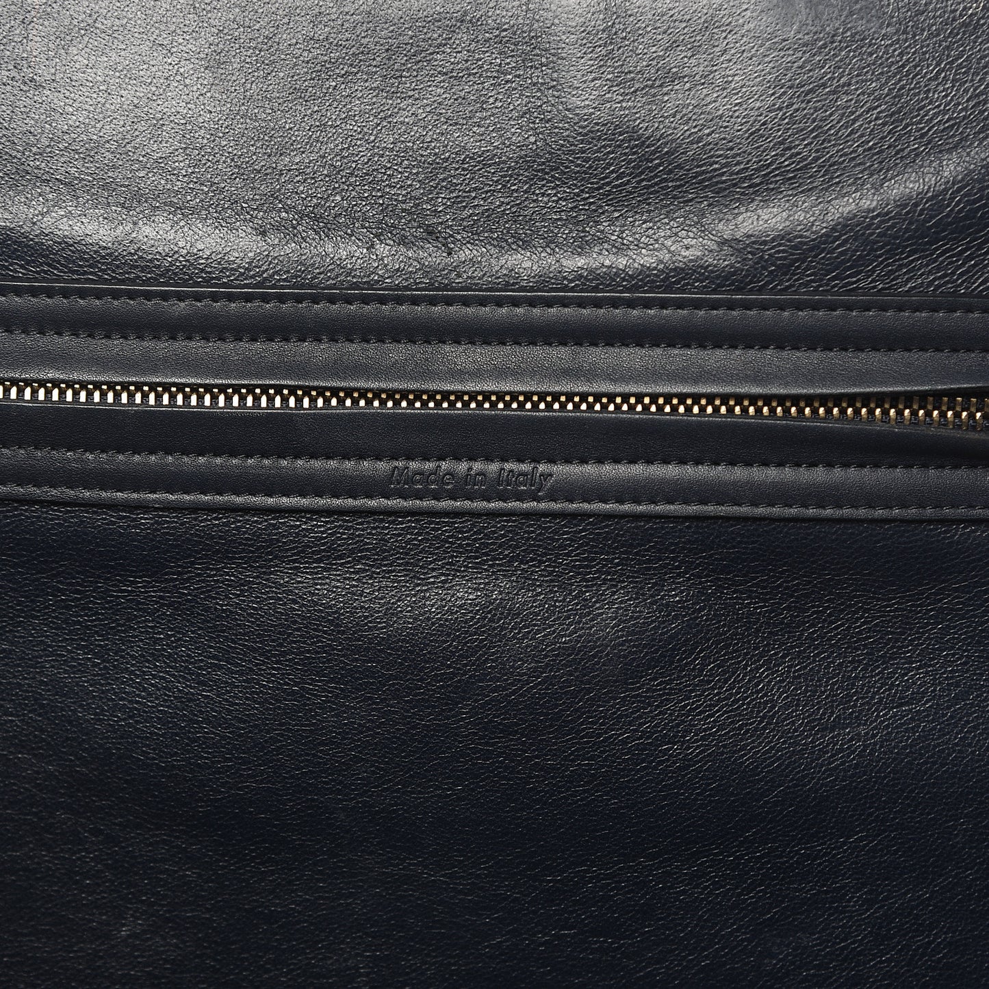 Crocodile Embossed Nubuck Medium Phantom Luggage Navy Blue