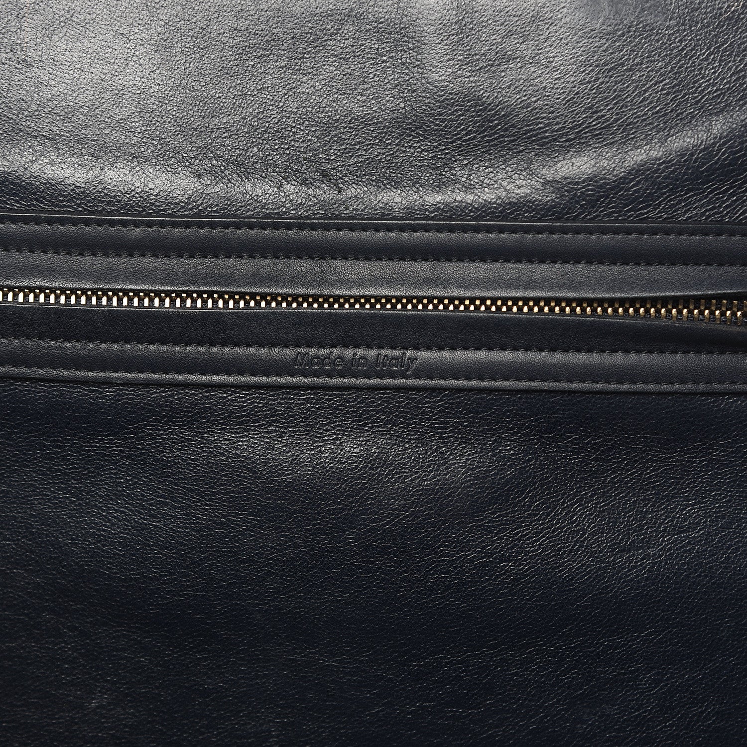 Celine Crocodile Embossed Nubuck Medium Phantom Luggage Navy Blue 7 of 18