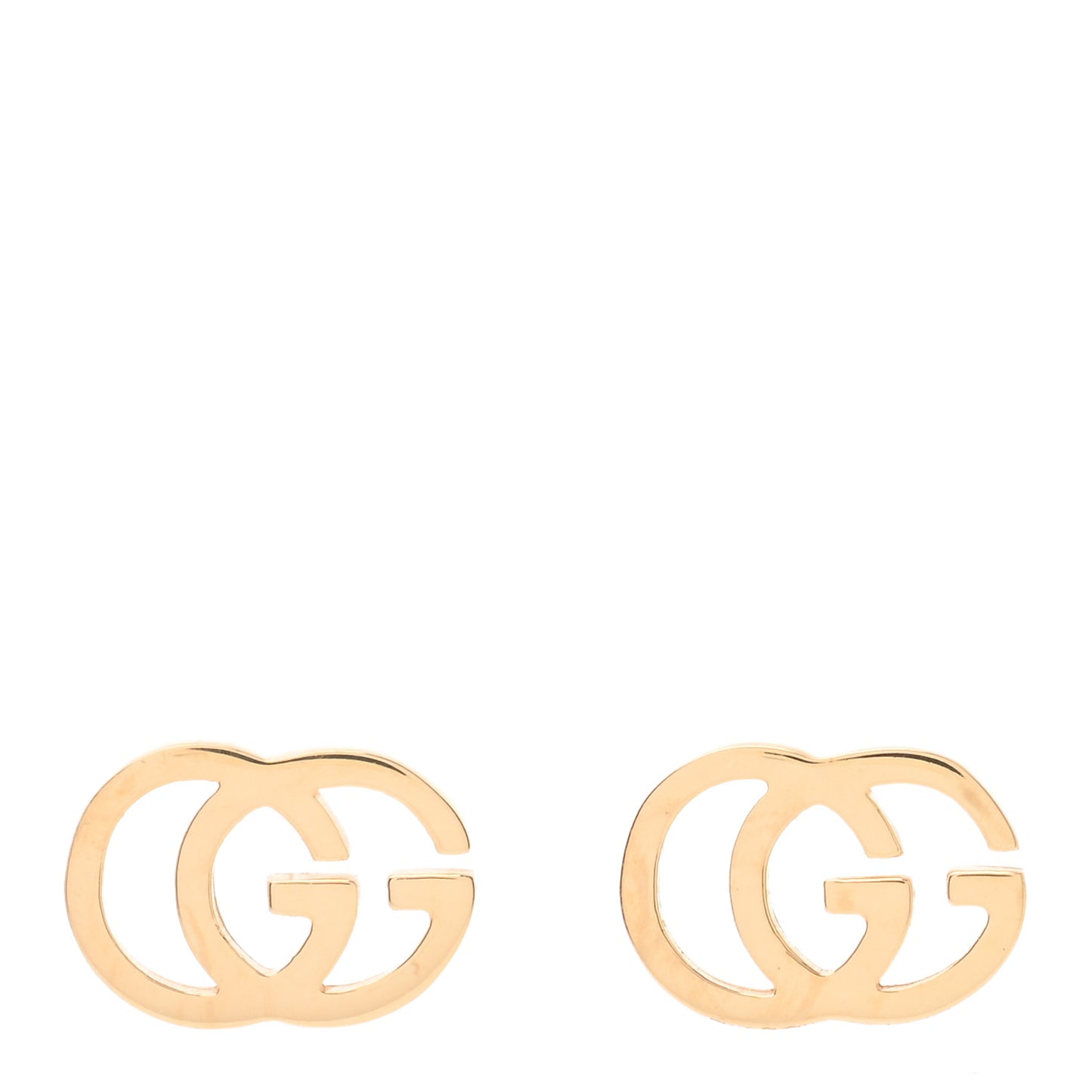18K Yellow Gold GG Tissue Stud Earrings