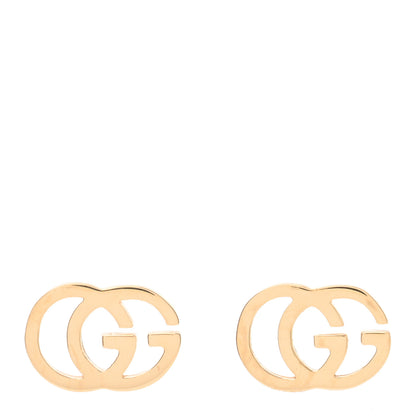 Gucci 18K Yellow Gold GG Tissue Stud Earrings 1 of 5