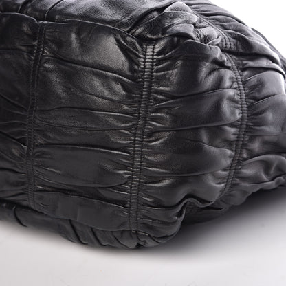 Prada Nappa Gaufre Hobo Black 6 of 10