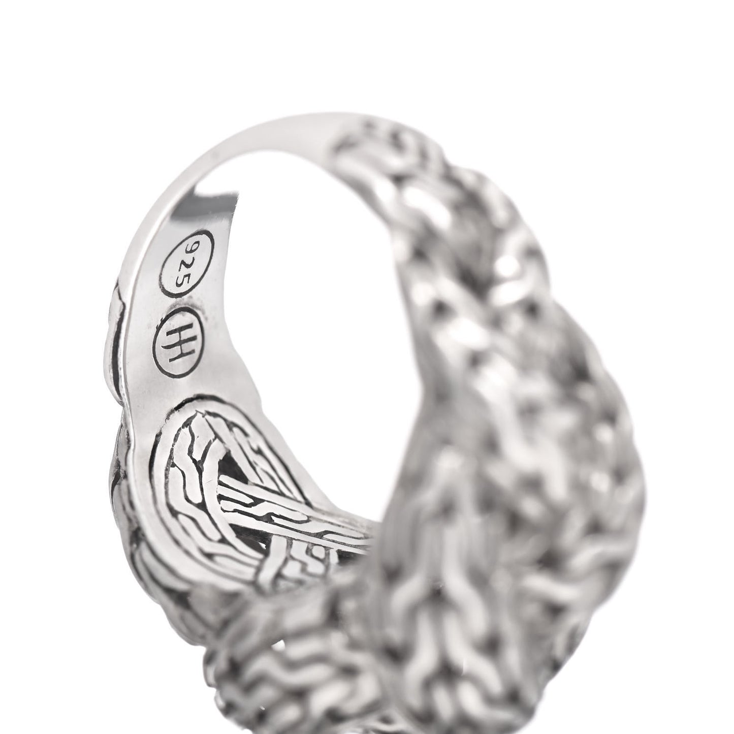 Sterling Silver Classic Chain Braided Ring 54 7