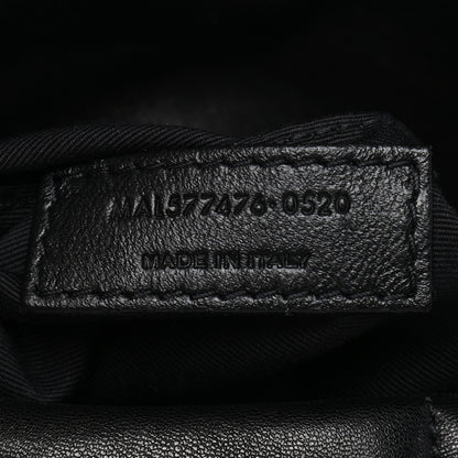 Saint Laurent Lambskin Quilted Small Loulou Puffer Monogram Chain Satchel Black 7 of 10