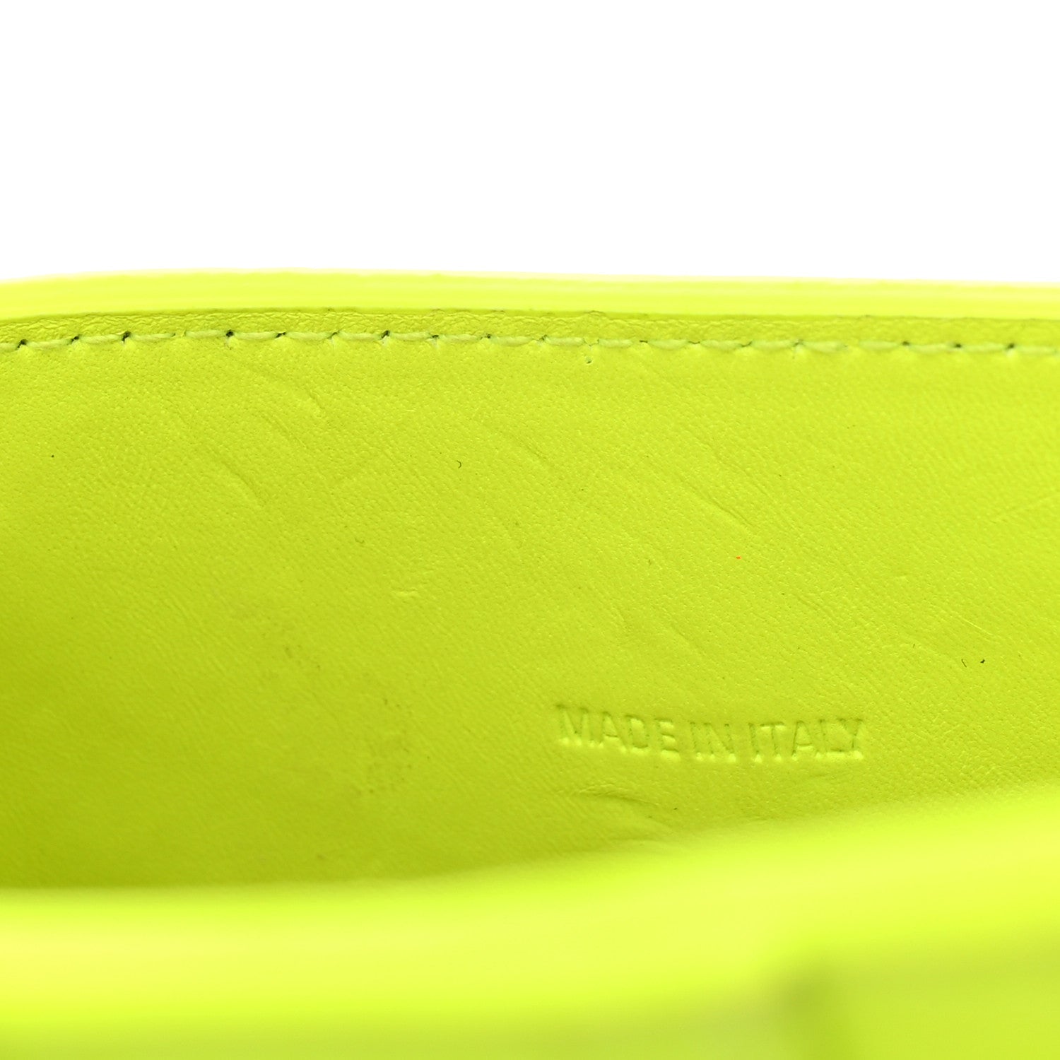 Balenciaga Shiny Calfskin Crocodile Embossed Hourglass Top Handle Bag XS Fluo Yellow 14 of 20