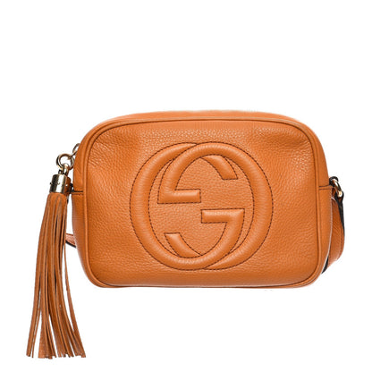 Gucci Pebbled Calfskin Small Soho Disco Bag Curcuma 1 of 9