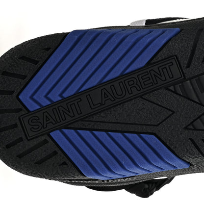 Saint Laurent Calfskin Smith High Top Sneakers 9 White Black 7 of 10