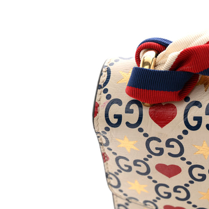 Gucci Calfskin Valentine's Day Exclusive Small Sylvie Top Handle Bag Ivory 13 of 15