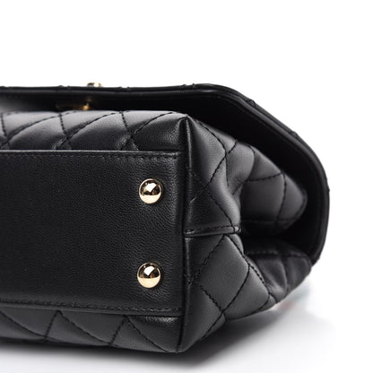 Chanel Goatskin Quilted Rainbow Extra Mini Coco Handle Flap Black 7 of 10