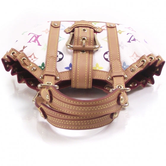 Louis Vuitton Monogram Multicolor Theda PM White 5 of 8