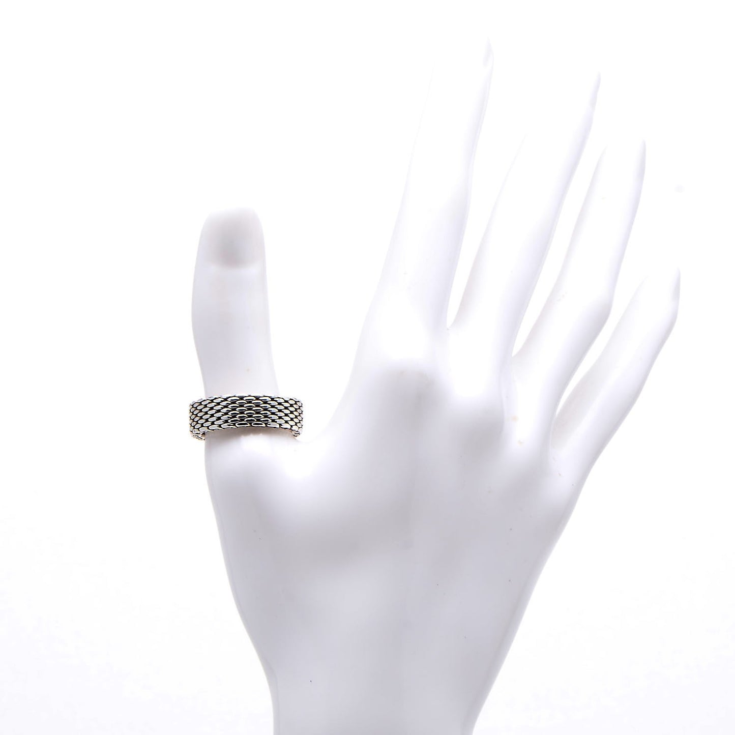 Sterling Silver Mesh Somerset Ring 58 8.25