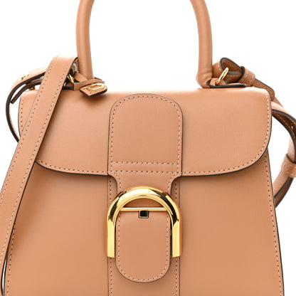 Delvaux Grained Calfskin Mini Brillant Satchel Nude 8 of 13