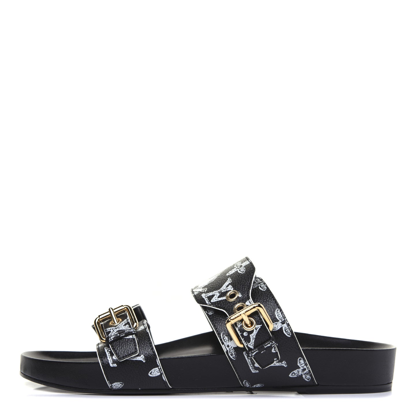Catogram Bom Dia Flat Mule 42 Black White