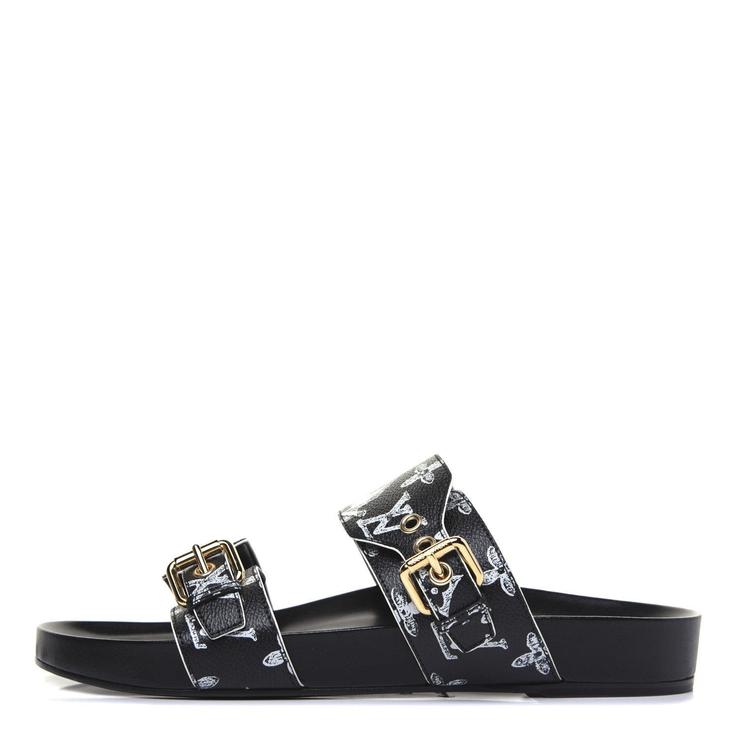 Louis Vuitton Catogram Bom Dia Flat Mule 42 Black White 1 of 11
