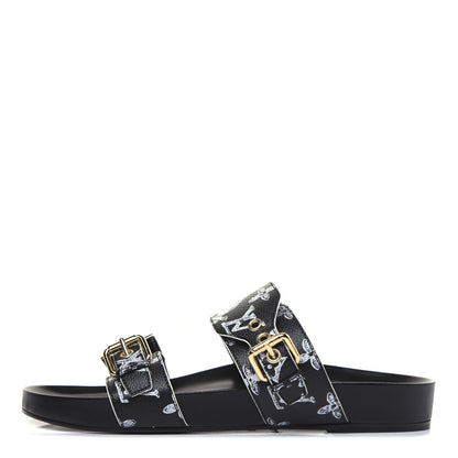 Louis Vuitton Catogram Bom Dia Flat Mule 42 Black White 1 of 11