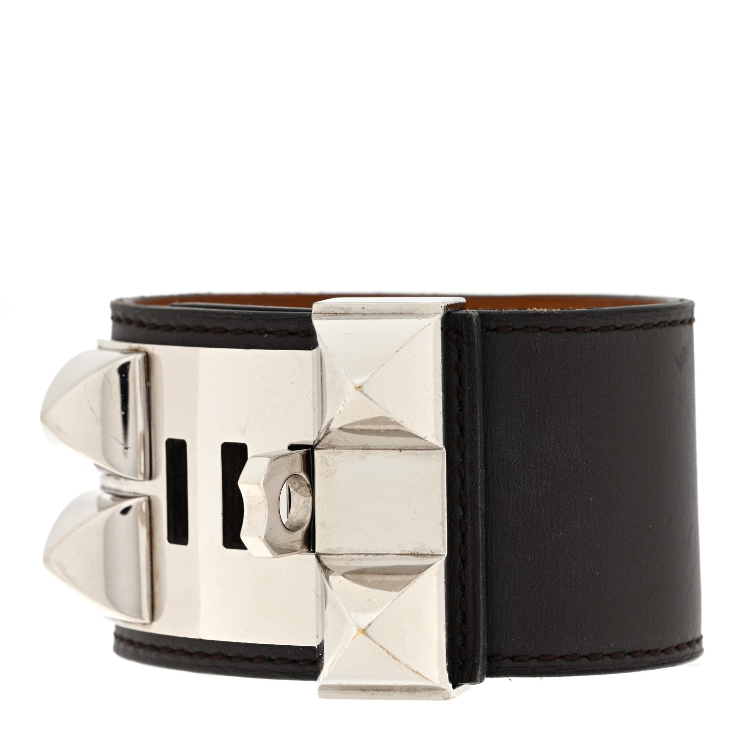 Hermes Box Collier de Chien CDC Bracelet S Chocolate 2 of 3