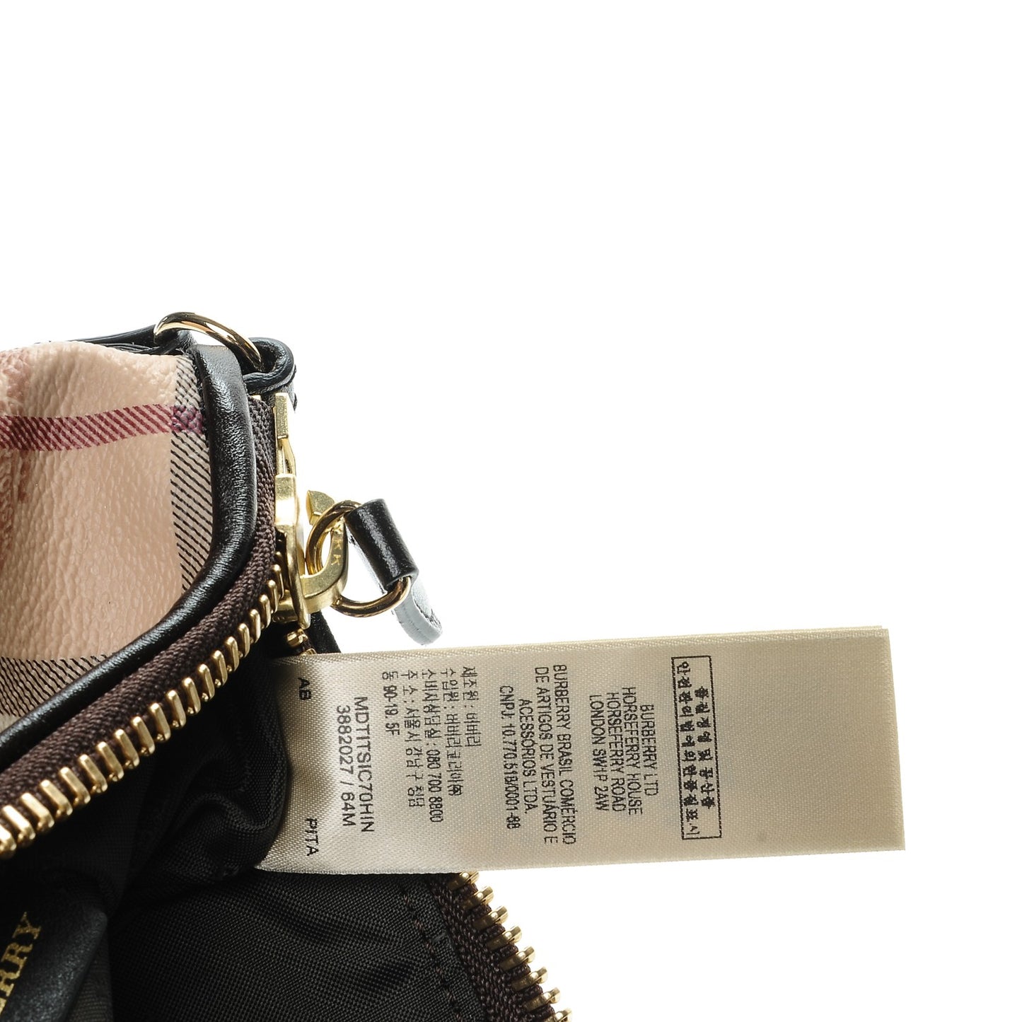 Haymarket Check Clara Pochette Chocolate