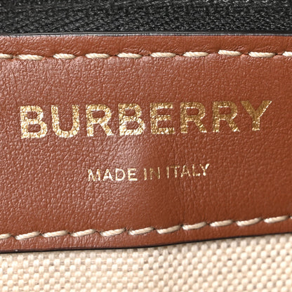 Burberry Vintage Check Gabardine Clutch Archive Beige Tan 5 of 8