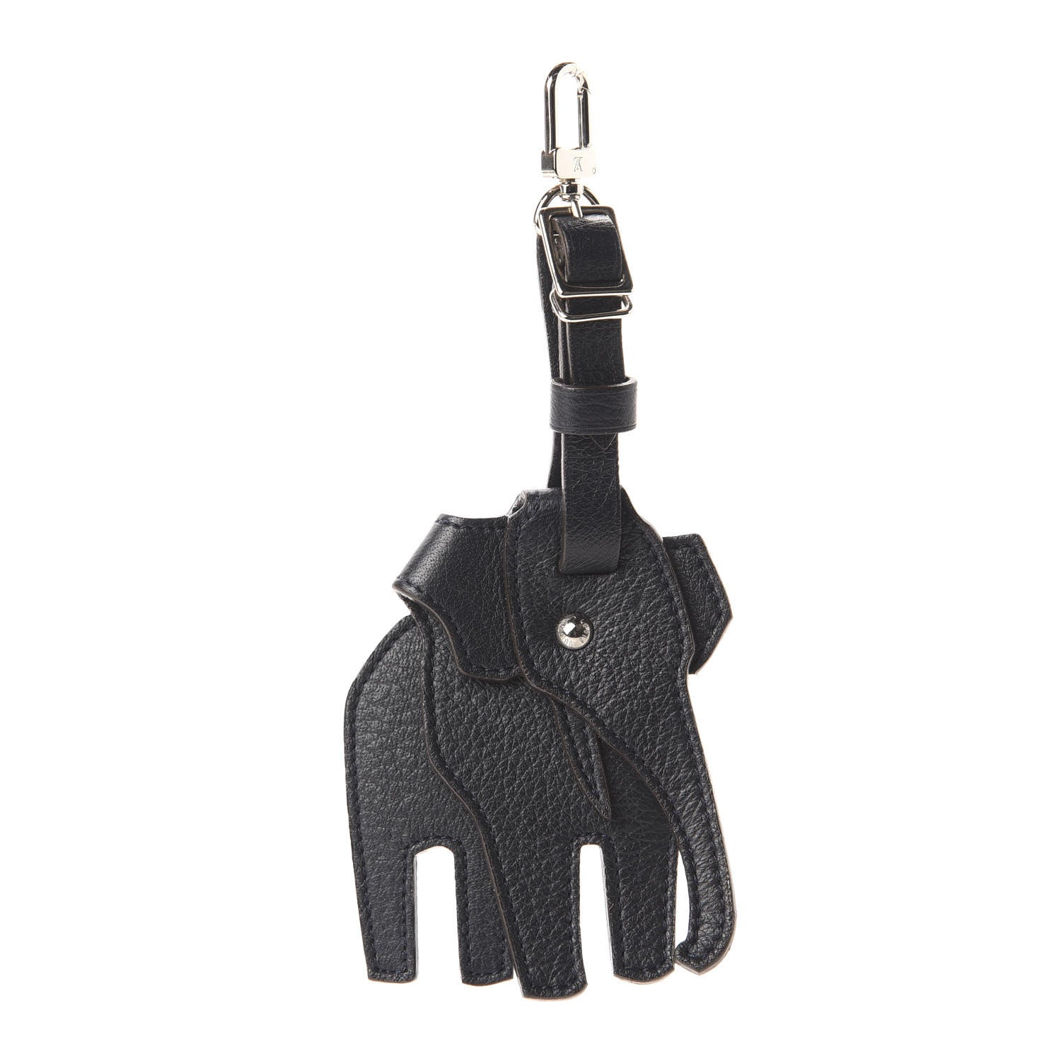 Louis Vuitton Taiga Elephant Luggage Tag Black 1 of 4