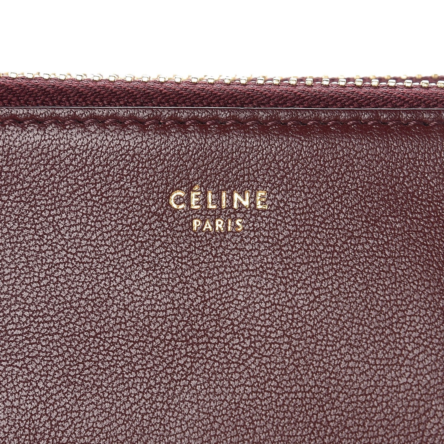 Celine Smooth Lambskin Small Trio Crossbody Bag Burgundy 6 of 11