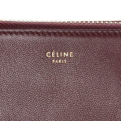 Celine Smooth Lambskin Small Trio Crossbody Bag Burgundy 6 of 11