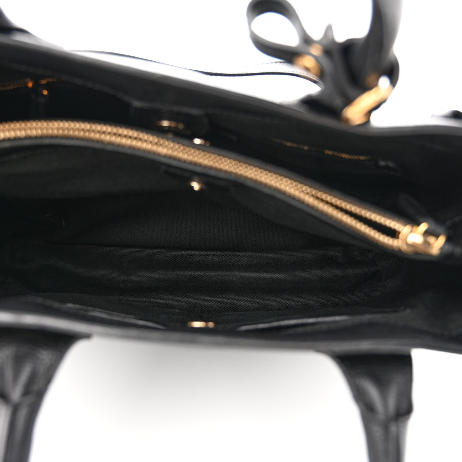 Burberry Derby Calfskin House Check Medium Banner Tote Black 6 of 15