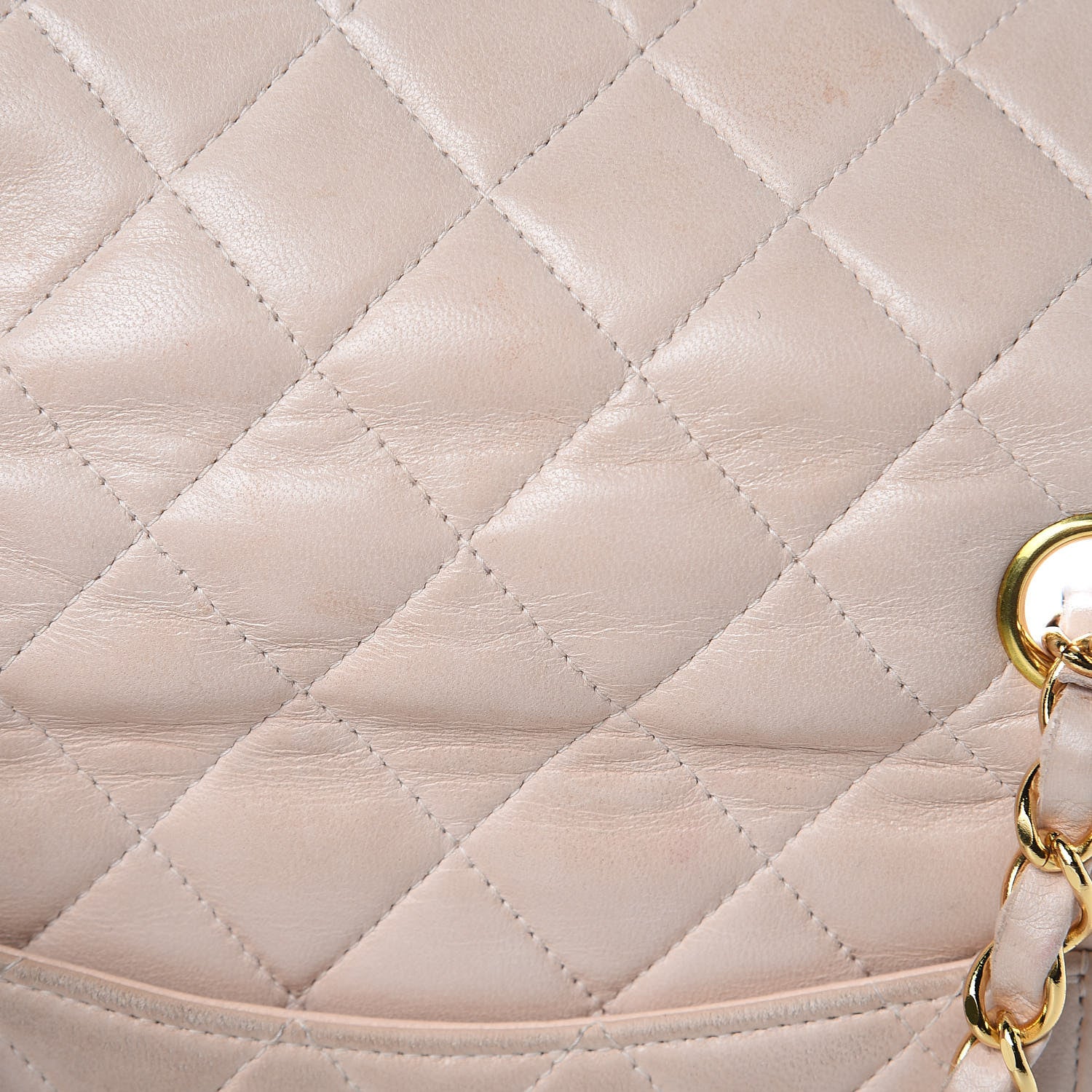 Chanel Lambskin Quilted Mini Square Flap Beige 20 of 21