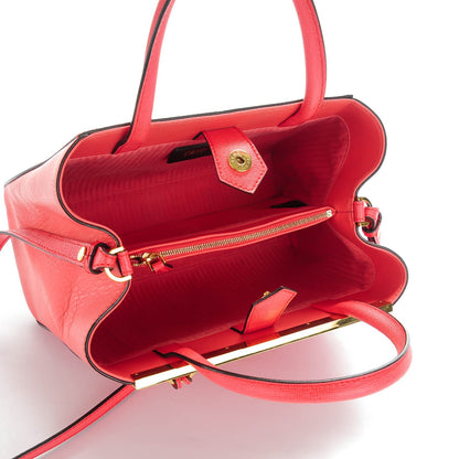 Fendi Vitello Elite Flamingo Petite 2Jours Tote Rosa Exstasy 5 of 9