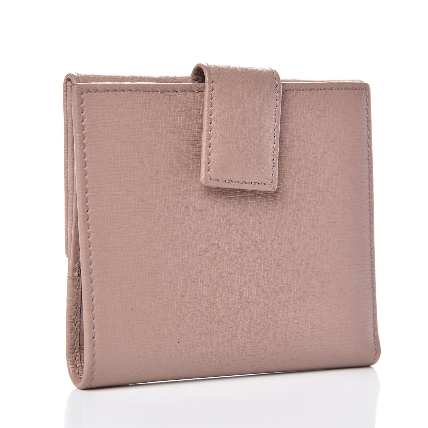 Calfskin Interlocking G French Flap Wallet Antique Rose