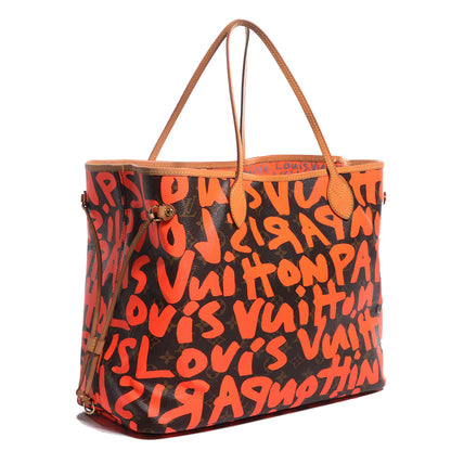 Louis Vuitton Monogram Graffiti Neverfull GM Orange 3 of 9