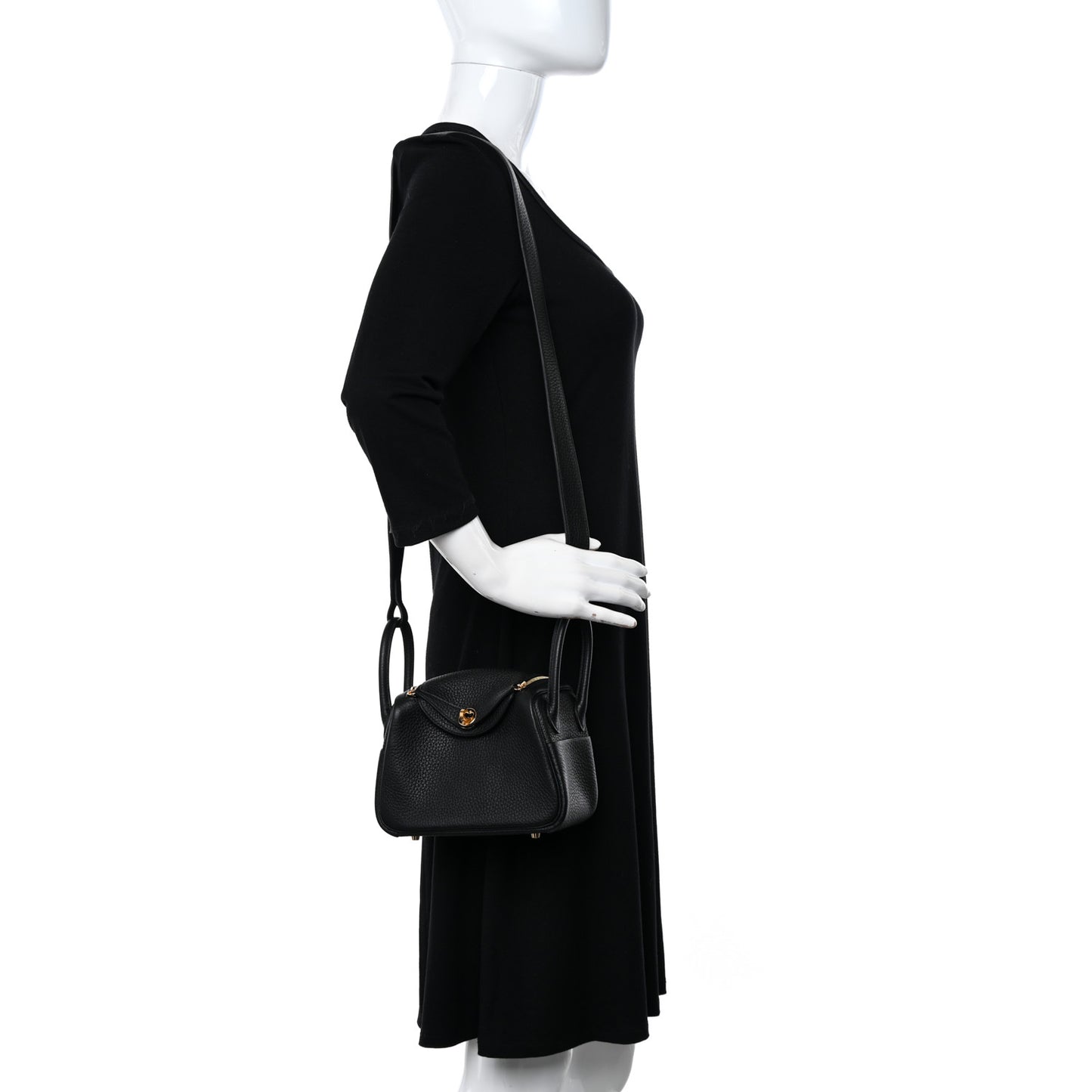 Taurillon Clemence Mini Lindy 20 Black
