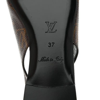 Louis Vuitton Patent Monogram Cherie Slingback Ballerina Flats 37 9 of 12