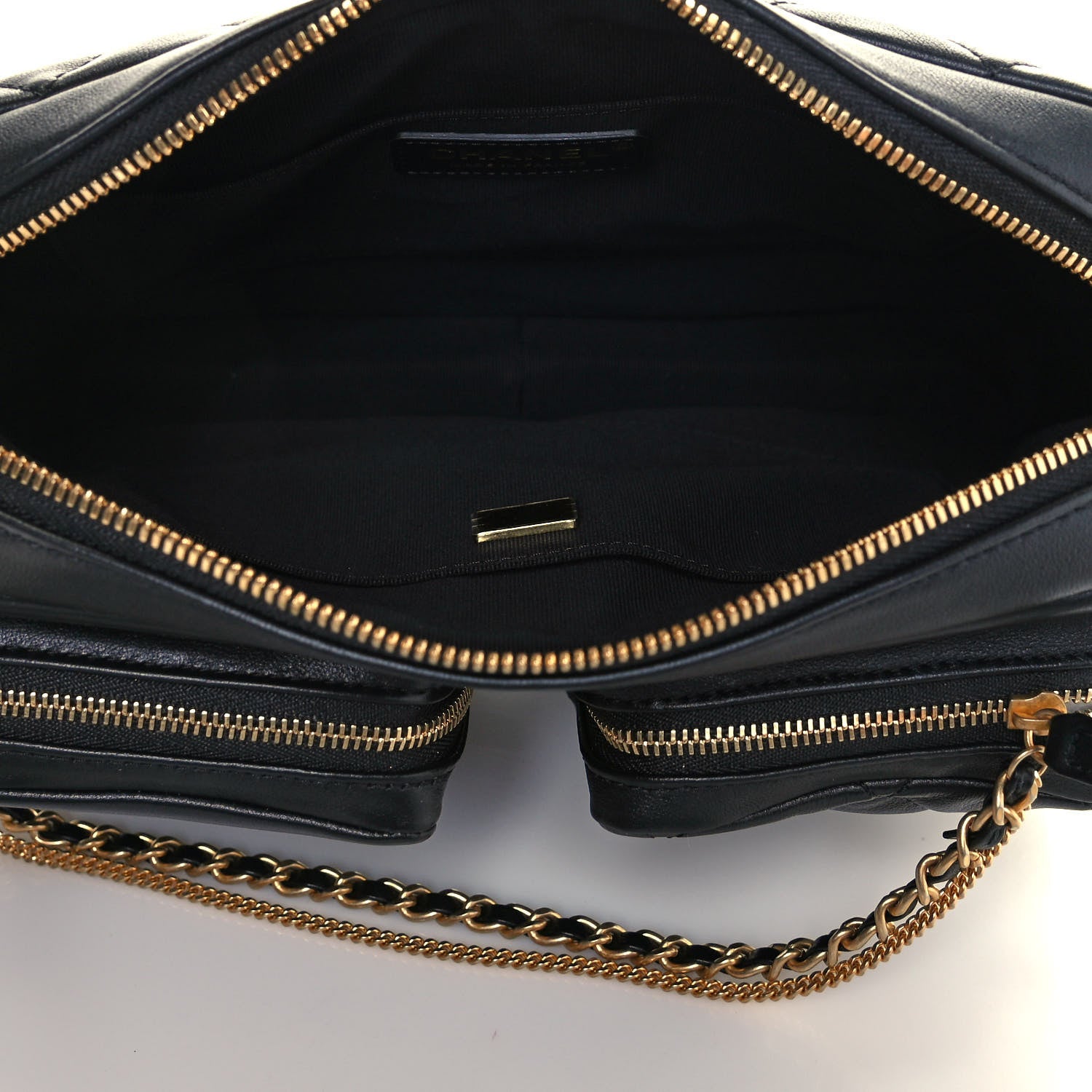 Chanel Calfskin Quilted Large Camera Case Black 5 of 13