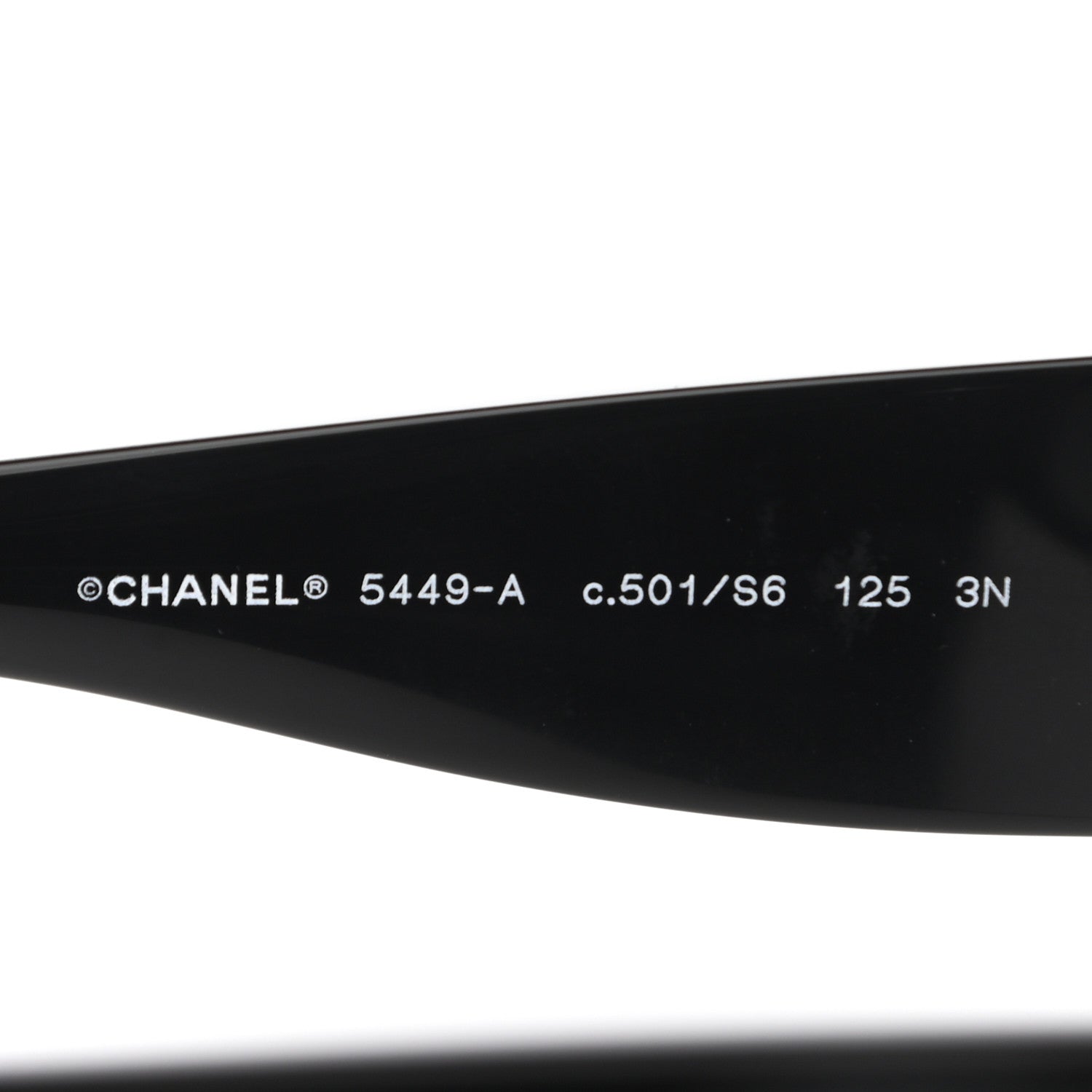 Chanel Acetate Shield Sunglasses 5449-A Black 6 of 7