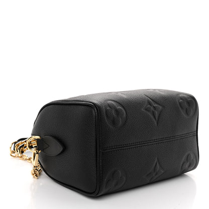 Louis Vuitton Empreinte Monogram Giant Speedy Bandouliere 20 Black 4 of 9