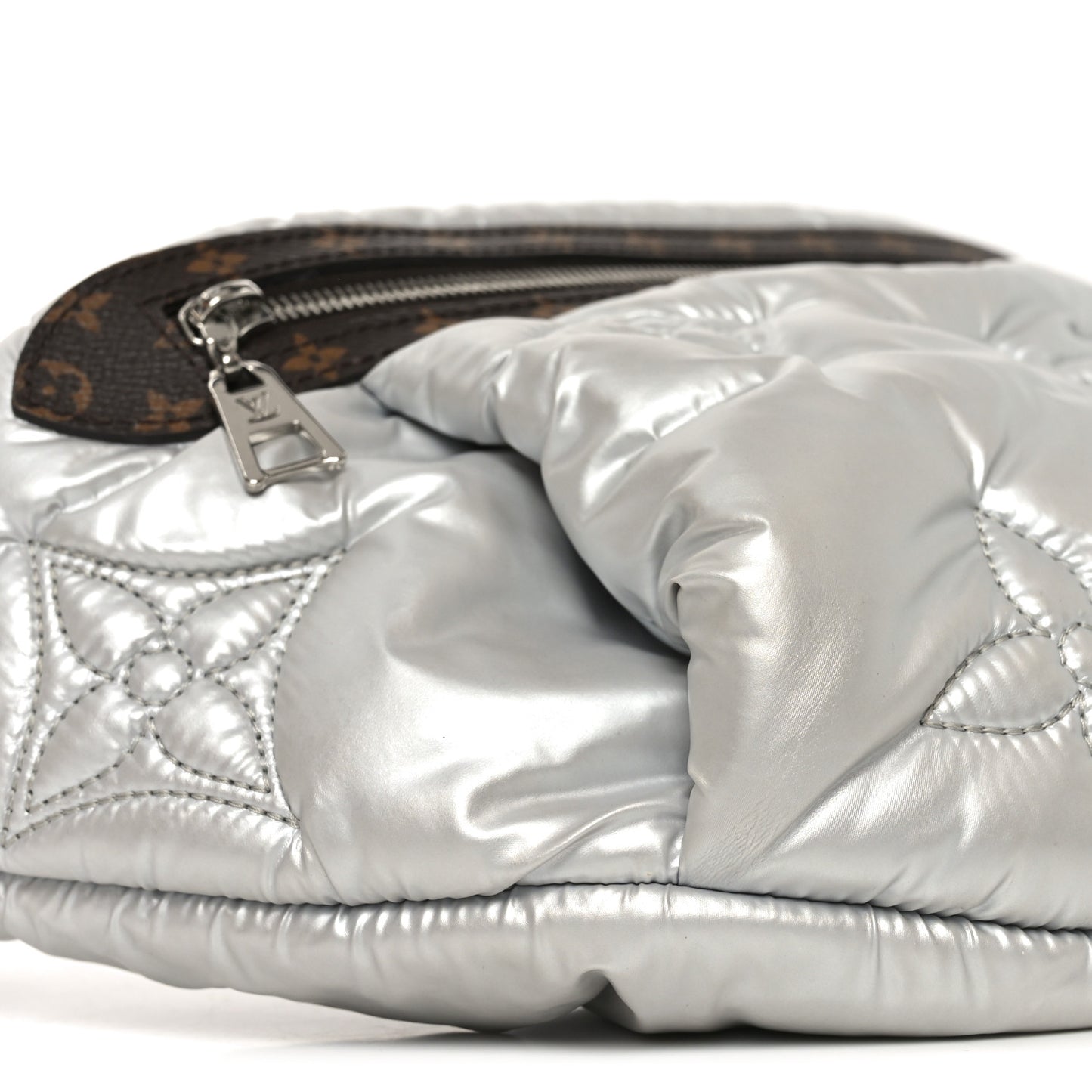 Econyl Monogram Pillow BumBag Silver