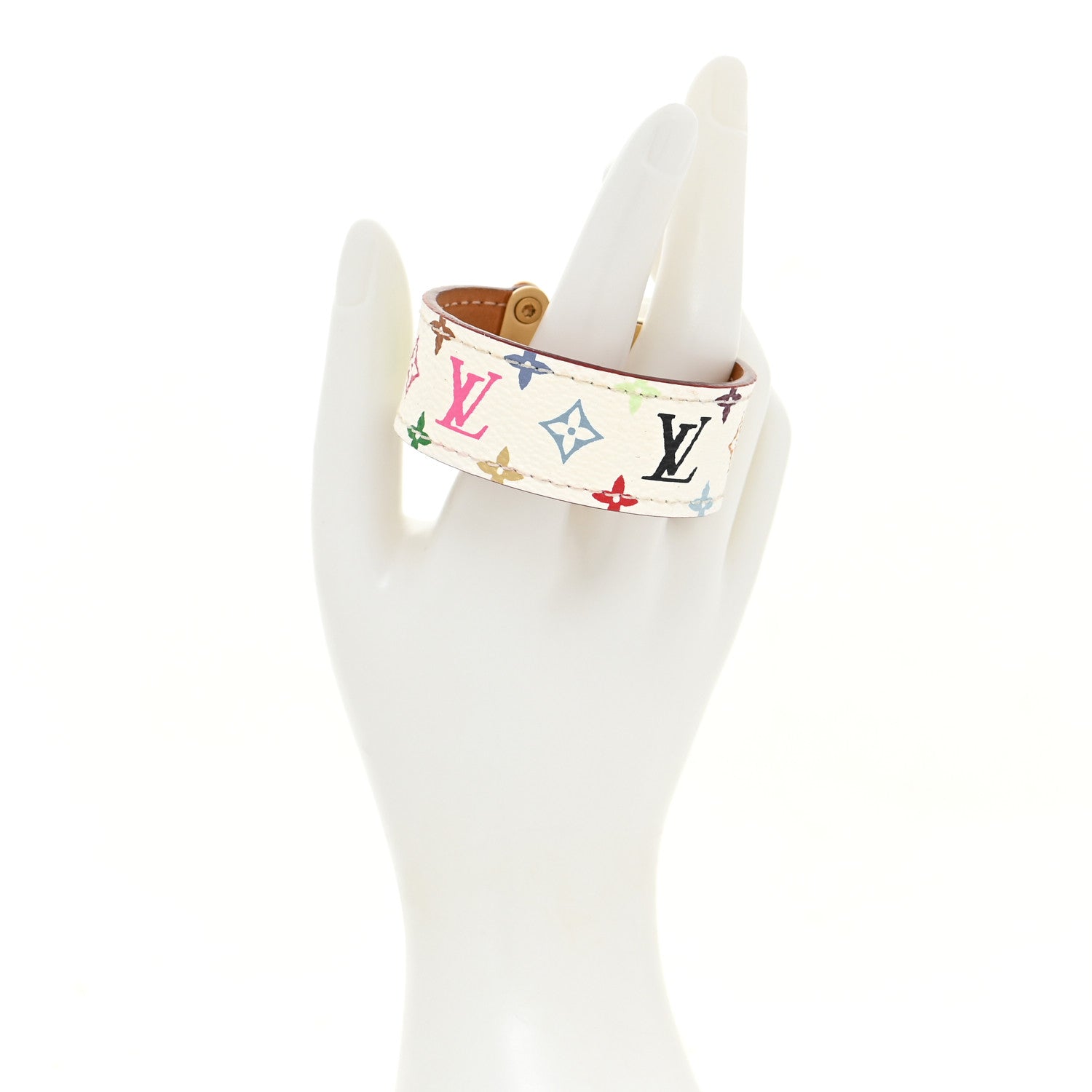 Louis Vuitton Monogram Multicolor Koala Bracelet S White 2 of 6
