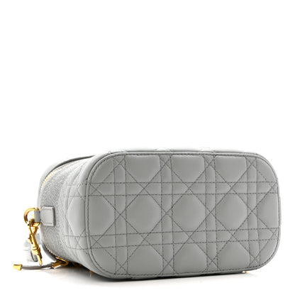Christian Dior Lambskin Cannage Small Diortravel Vanity Case Cloud Blue 4 of 12