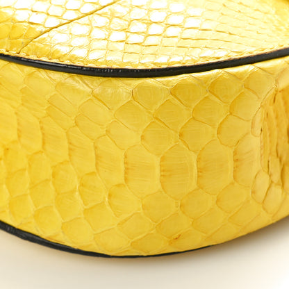 Chloe Snakeskin Mini Drew Shoulder Bag Yellow 9 of 10