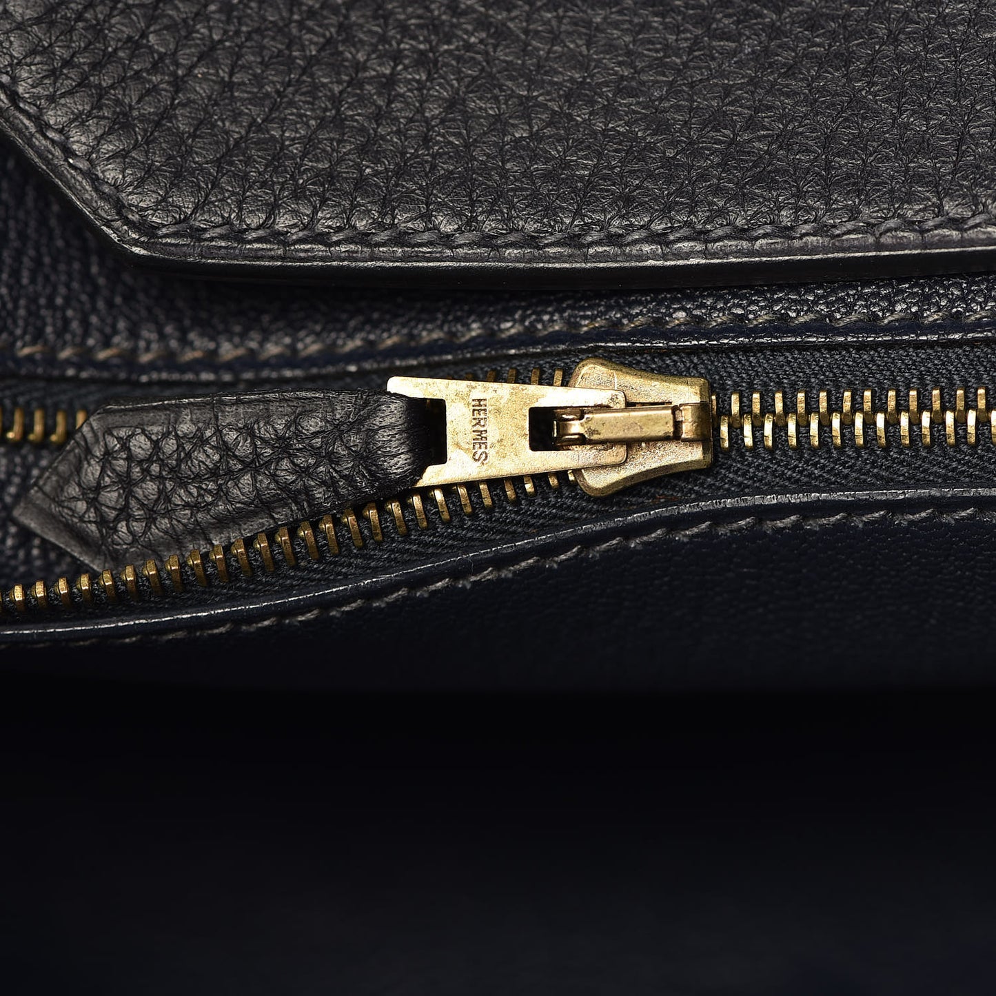Taurillon Clemence Birkin 35 Bleu Indigo
