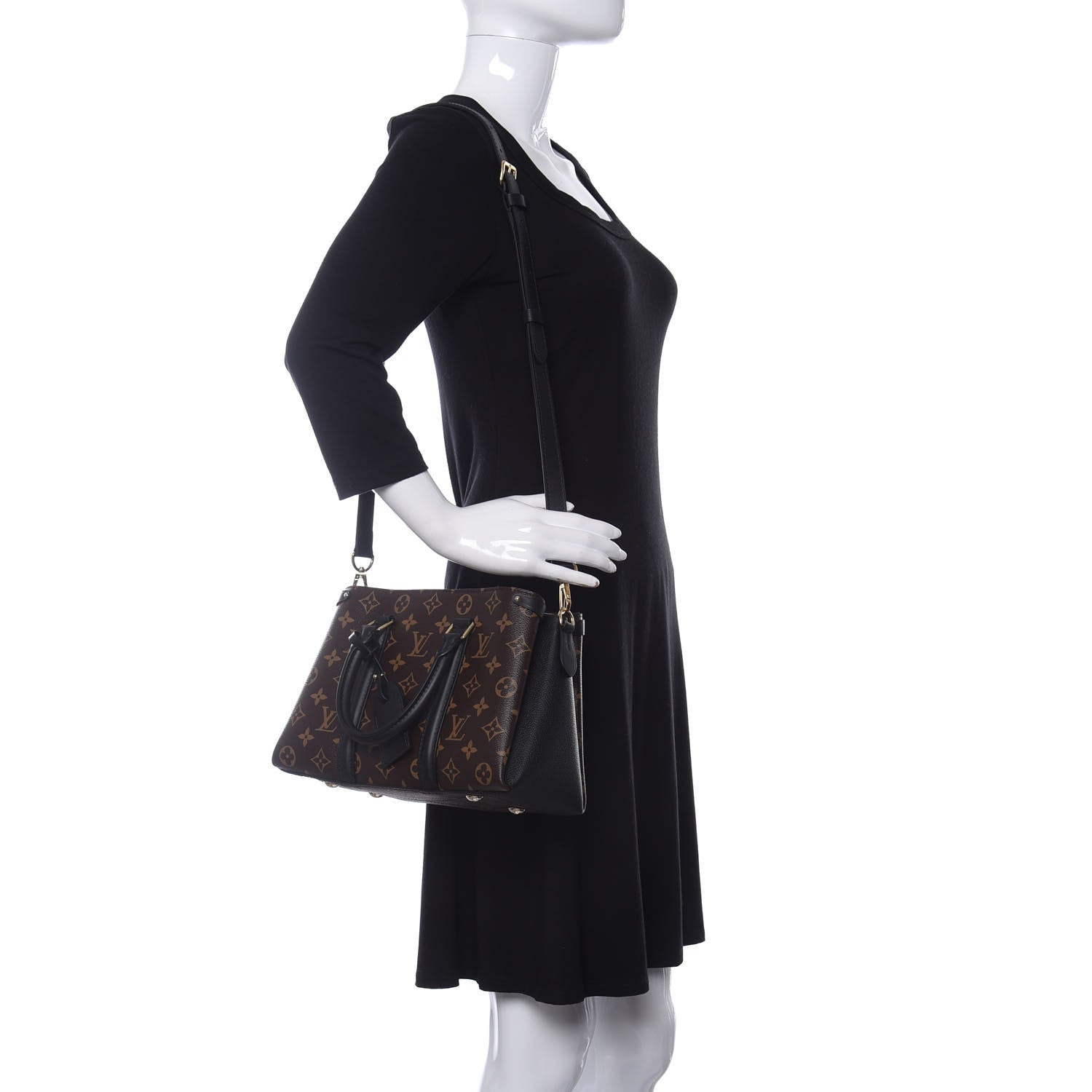 Louis Vuitton Monogram Soufflot BB Black 2 of 9