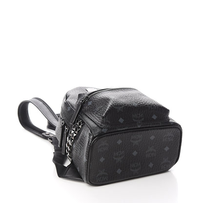MCM Visetos Side Stud Mini Stark Backpack Black 3 of 10