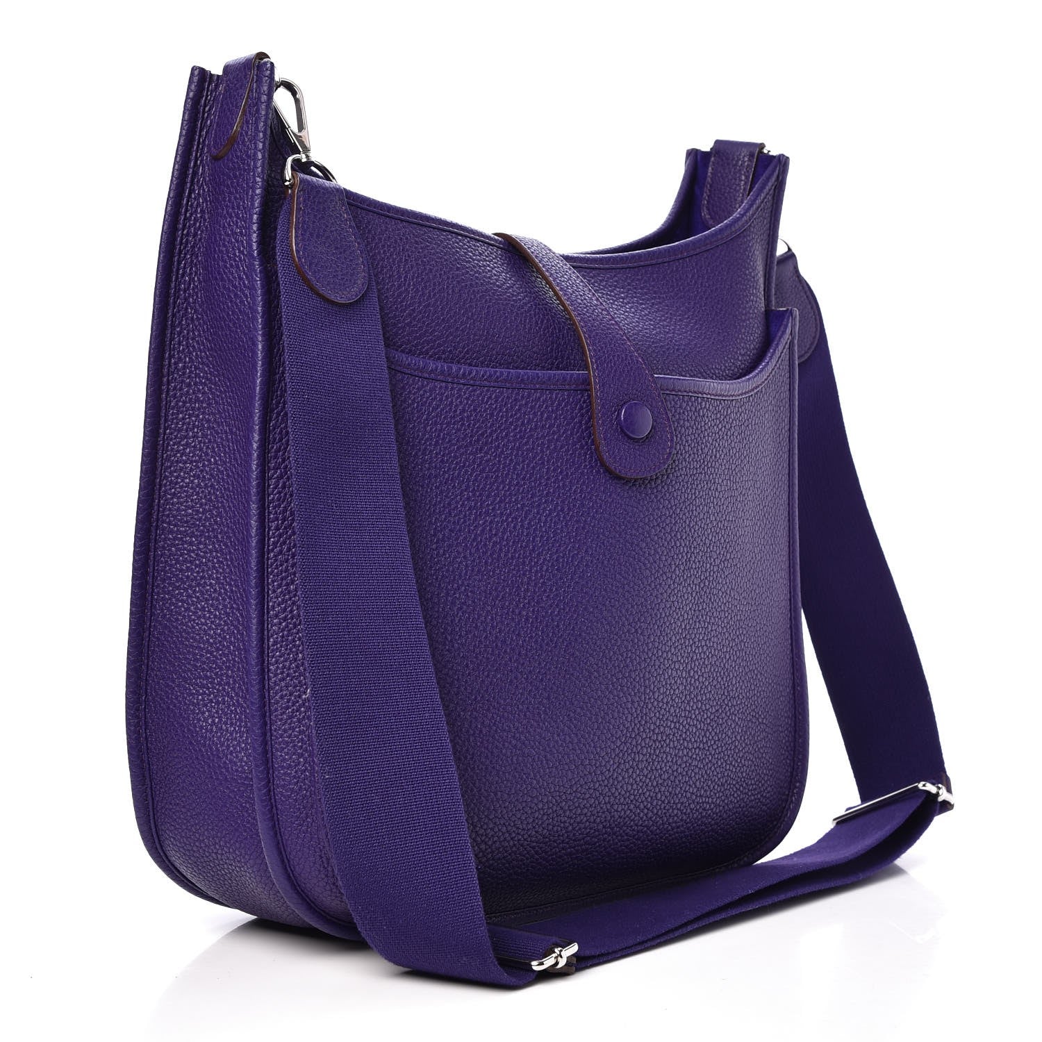 Hermes Taurillon Clemence Evelyne GM III Iris 3 of 9
