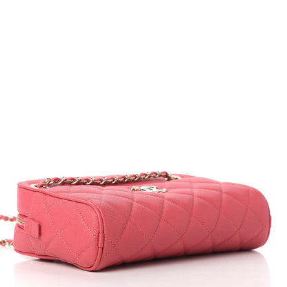 Chanel Caviar Quilted Small In & Out Camera Case Pink 4 of 11