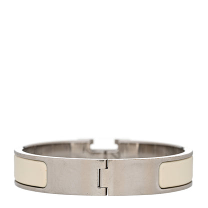 Hermes Enamel Narrow Clic Clac H Bracelet PM White 3 of 9