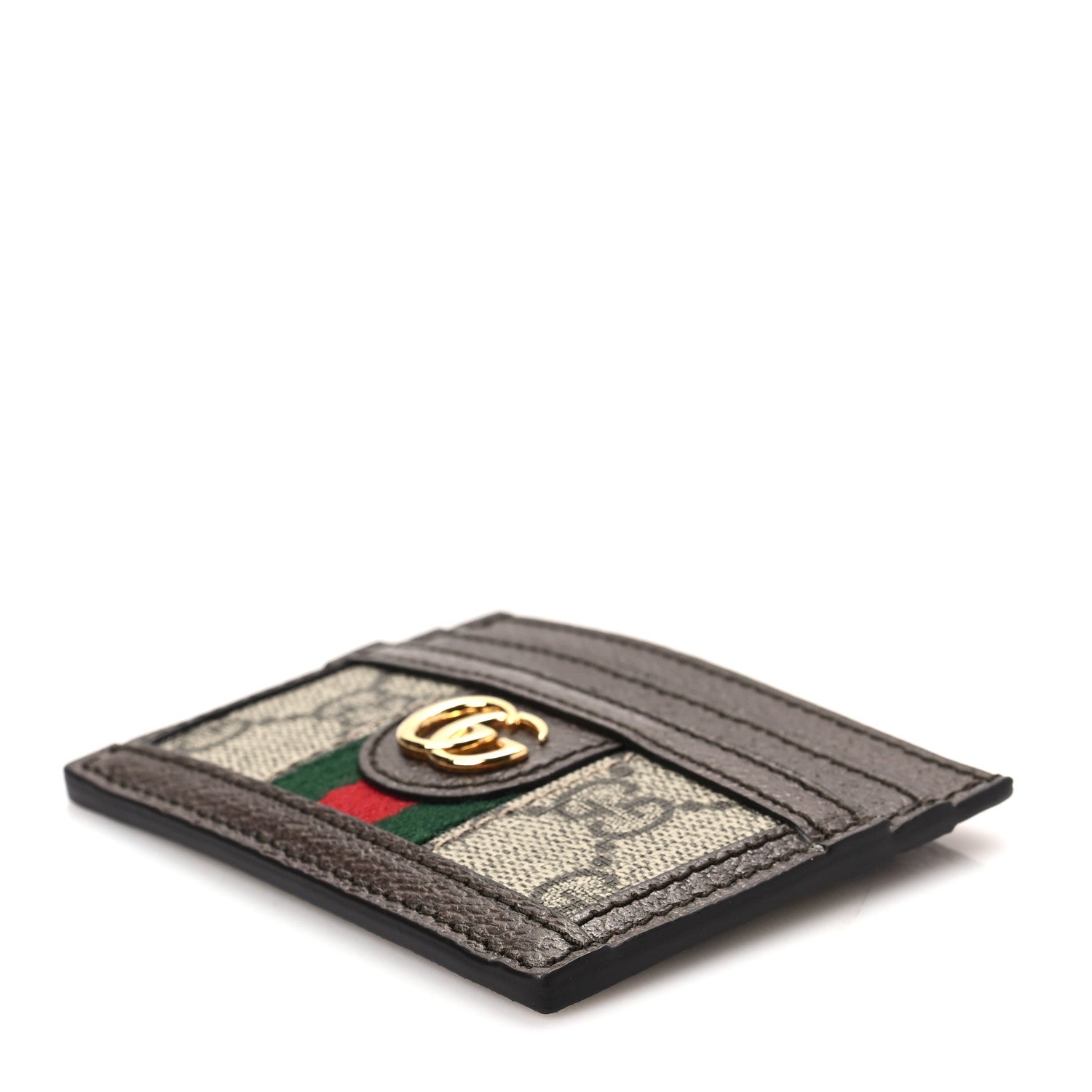 Gucci GG Supreme Monogram Ophidia Card Holder Brown 7 of 7