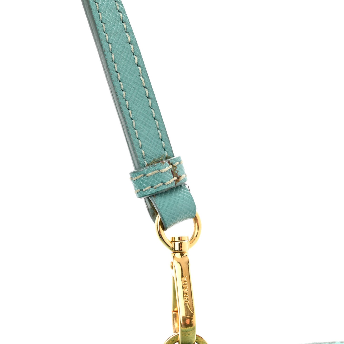 Saffiano Lux Medium Open Promenade Tote Turquoise