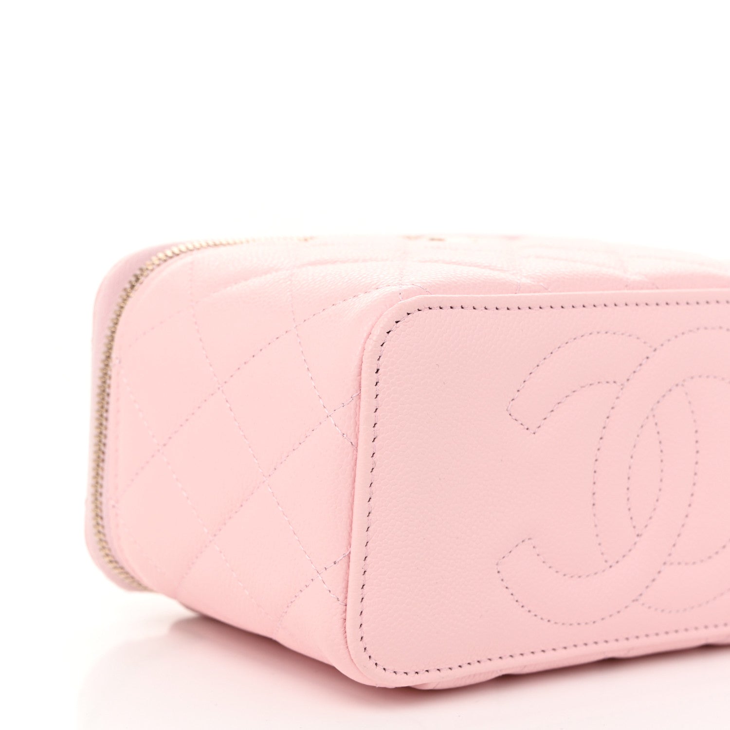 Chanel Caviar Quilted Small Vanity Case With Chain Light Pink 9 of 11