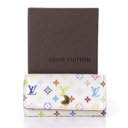 Louis Vuitton Monogram Multicolor Multicles 4 Key Holder White Litchi 8 of 8