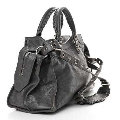 Balenciaga Agneau Arena Neo Cagole City Handbag Dark Grey 4 of 13