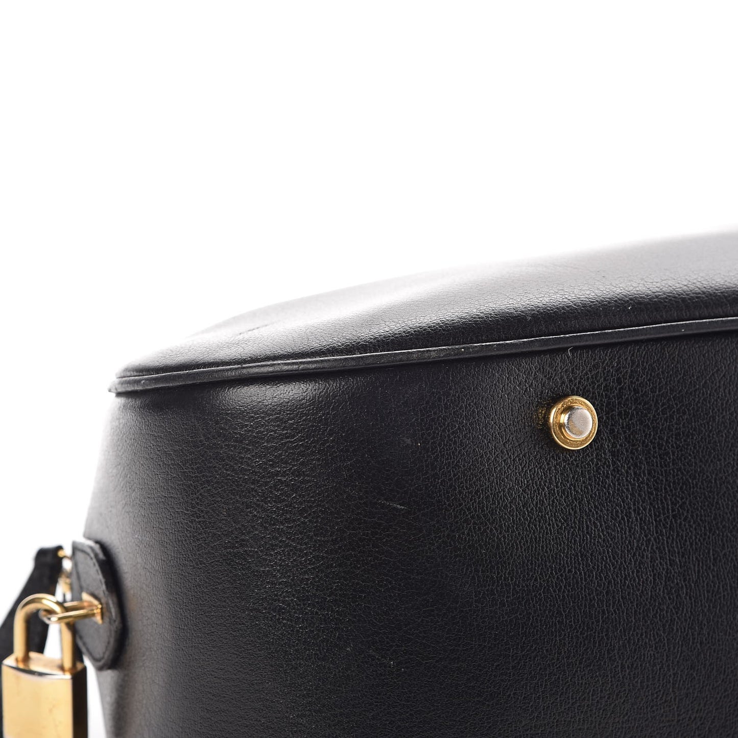 Calfskin Saddle Bowler Black